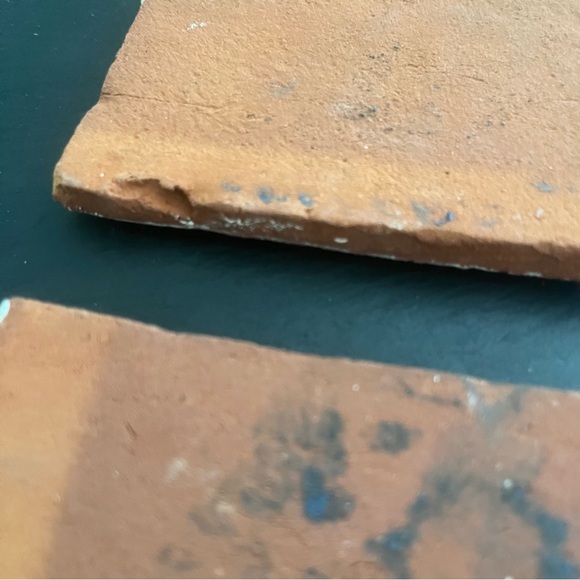 Mexican Hand Painted Terra-Cotta Talavera Vintage Tiles Set of 4 - Picture 10 of 15